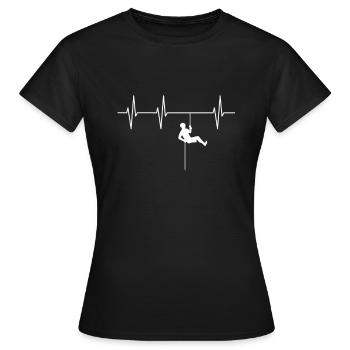 alpinisme - T-shirt Femme - noir - Devant - AI Model Female 172 dark (172cm)