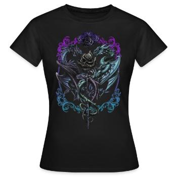 Alchemy England Caduceus Rex - Women's T-Shirt - black - Front - AI Model Female 172 dark (172cm)