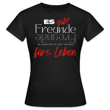 Beste Freunde FREUND Kumpel Kumpels - Frauen T-Shirt - Schwarz - Vorne - AI Model Female 172 dark (172cm)