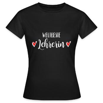 Beste Lehrerin Grundschullehrerin Klassenlehrerin - Frauen T-Shirt - Schwarz - Vorne - AI Model Female 172 dark (172cm)