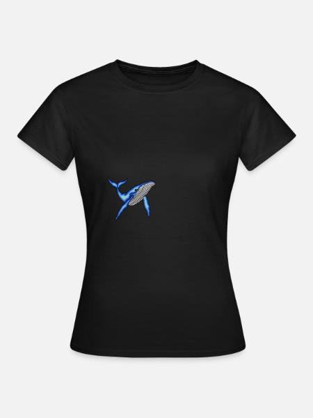 Wal - Frauen T-Shirt - Schwarz