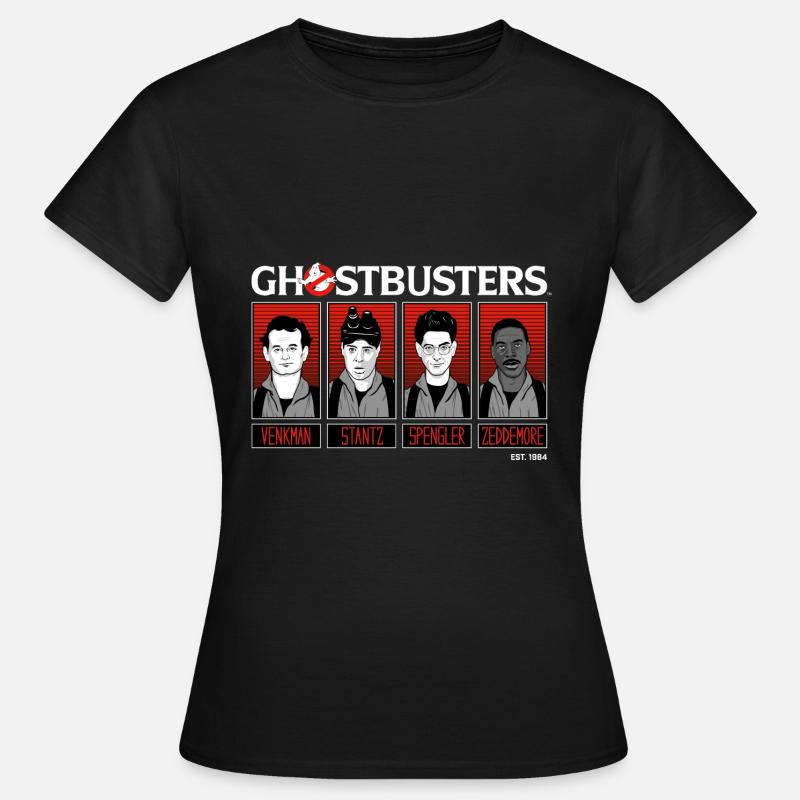 Ghostbusters Characters 1984 - Women's T-Shirt - black