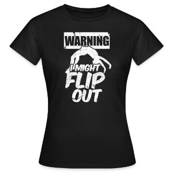 Gymnastique Gymnaste Gymnastique Salto Cadeau - T-shirt Femme - noir - Devant - AI Model Female 172 dark (172cm)