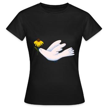 Ukraine, ukrainische Flagge, ukrainische Flagge - Frauen T-Shirt - Schwarz - Vorne - AI Model Female 172 dark (172cm)