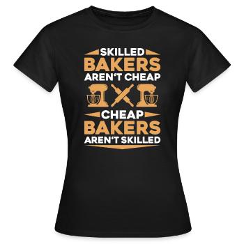 Boulanger Boulanger Boulanger Boulangerie Boulangerie Boulangerie - T-shirt Femme - noir - Devant - AI Model Female 172 dark (172cm)