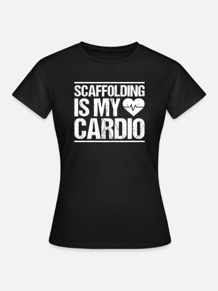 Gerüstbauer Gerüstbau Gerüstmonteur Scaffolder - Dame-T-shirt - sort