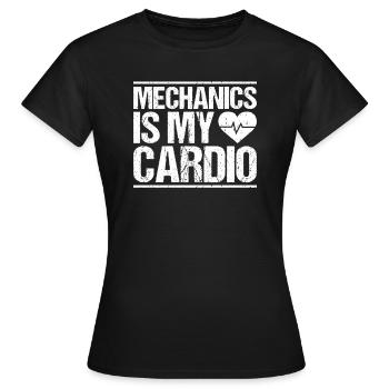 Mécanicien Mécanicien Mécanicien Mécanicien Mécanicien - T-shirt Femme - noir - Devant - AI Model Female 172 dark (172cm)