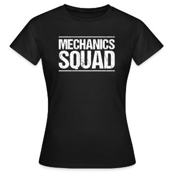 Mécanicien Mécanicien Mécanicien Mécanicien Mécanicien - T-shirt Femme - noir - Devant - AI Model Female 172 dark (172cm)