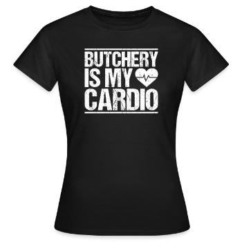 Boucher boucher boucher - T-shirt Femme - noir - Devant - AI Model Female 172 dark (172cm)