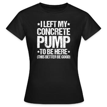 Travailleur du béton Travailleur du béton armé - T-shirt Femme - noir - Devant - AI Model Female 172 dark (172cm)