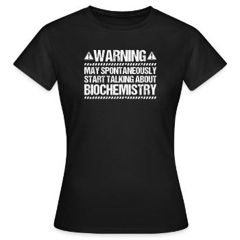 Biochemiker Biochimie Biochimie Biochimiste - T-shirt Femme - noir - Devant - AI Model Female 172 dark (172cm)