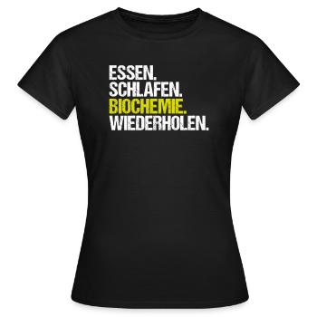 Biochemiker Biochimie Biochimie Biochimiste - T-shirt Femme - noir - Devant - AI Model Female 172 dark (172cm)