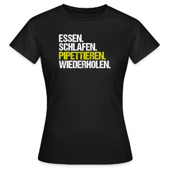 Biochemiker Biochimie Biochimie Biochimiste - T-shirt Femme - noir - Devant - AI Model Female 172 dark (172cm)