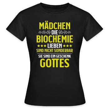 Biochemiker Biochimie Biochimie Biochimiste - T-shirt Femme - noir - Devant - AI Model Female 172 dark (172cm)