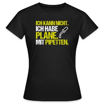 Biochemiker Biochimie Biochimie Biochimiste - T-shirt Femme - noir - Devant - AI Model Female 172 dark (172cm)