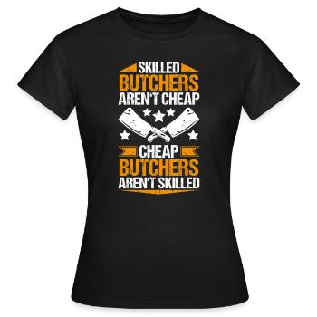 Boucher boucher boucher - T-shirt Femme - noir - Devant - AI Model Female 172 dark (172cm)