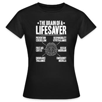 Sauveteur sauvetage aquatique sauveteur - T-shirt Femme - noir - Devant - AI Model Female 172 dark (172cm)