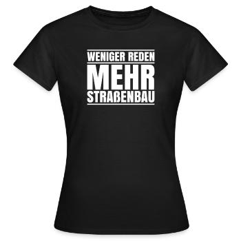Straßenbauer Asphaltbauer Straßenbau - Frauen T-Shirt - Schwarz - Vorne - AI Model Female 172 dark (172cm)