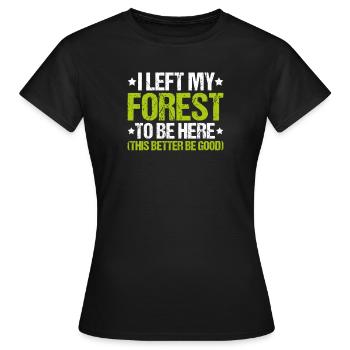 Forester Forestry Forester Forest workers Forest - Women's T-Shirt - black - Front - AI Model Female 172 dark (172cm)