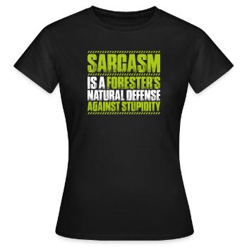 Forester Forestry Forester Forest workers Forest - Women's T-Shirt - black - Front - AI Model Female 172 dark (172cm)