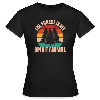 Forester Forestry Forester Forest workers Forest - Women's T-Shirt - black - Front - AI Model Female 172 dark (172cm)