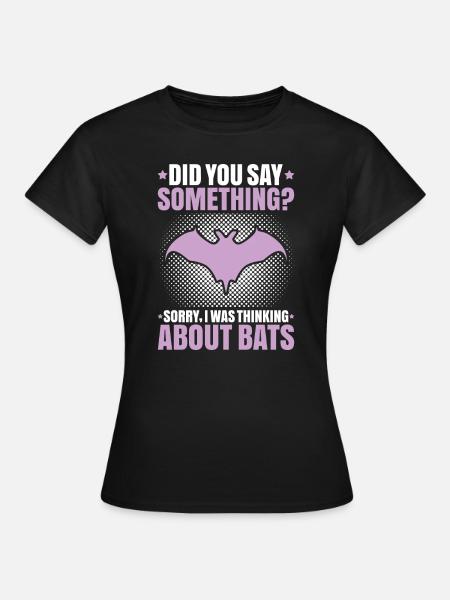 Fledermaus Fledermäuse Bat Bats Fledertier - Frauen T-Shirt - Schwarz