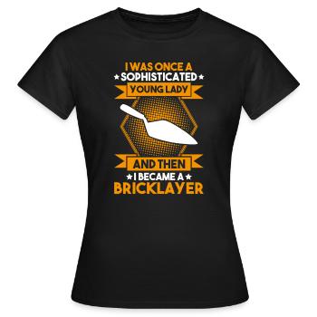 Maître Maçonnerie Maçonnerie Maçon Maçon - T-shirt Femme - noir - Devant - AI Model Female 172 dark (172cm)