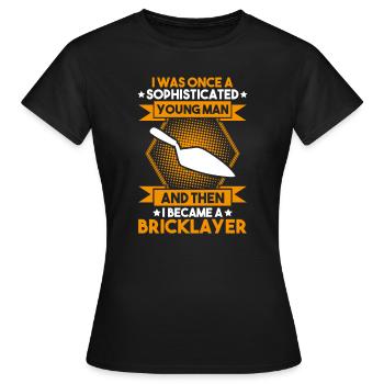 Maître Maçonnerie Maçonnerie Maçon Maçon - T-shirt Femme - noir - Devant - AI Model Female 172 dark (172cm)