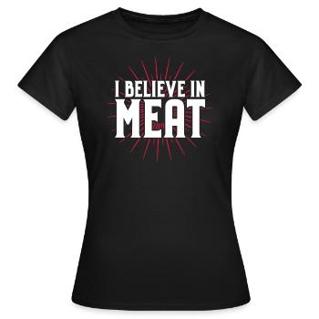 Carnivore Diät Carnivore Ernährung Carnivore Diet - T-shirt Femme - noir - Devant - AI Model Female 172 dark (172cm)