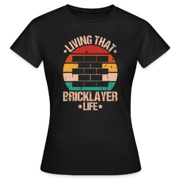 Maître Maçonnerie Maçonnerie Maçon Maçon - T-shirt Femme - noir - Devant - AI Model Female 172 dark (172cm)