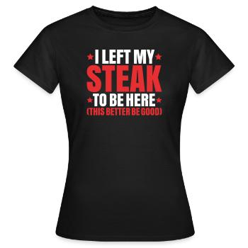 Carnivore Diät Carnivore Ernährung Carnivore Diet - T-shirt Femme - noir - Devant - AI Model Female 172 dark (172cm)