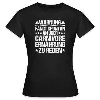 Carnivore Diät Carnivore Ernährung Carnivore Diet - T-shirt Femme - noir - Devant - AI Model Female 172 dark (172cm)