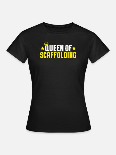 Gerüstbauer Gerüstbau Gerüstmonteur Scaffolder - Dame-T-shirt - sort