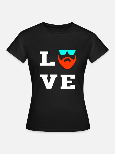 Bart für Bartträger - Frauen T-Shirt - Schwarz