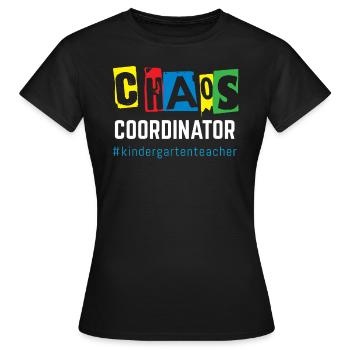 Coordinateur du chaos - T-shirt Femme - noir - Devant - AI Model Female 172 dark (172cm)