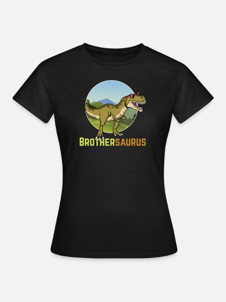 Brothersaurus - Frauen T-Shirt - Schwarz