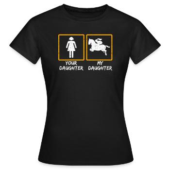 Your Daughter My Daughter - Women's T-Shirt - black - Front - AI Model Female 172 dark (172cm)