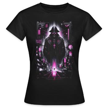 Tokyo Street Art Vaporwave - Frauen T-Shirt - Schwarz - Vorne - AI Model Female 172 dark (172cm)