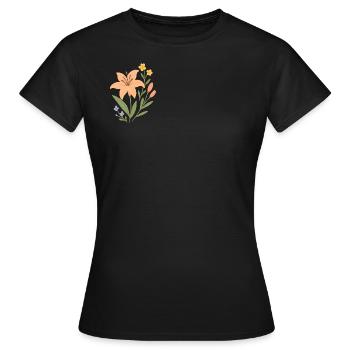 Lily Bloom - Frauen T-Shirt - Schwarz - Vorne - AI Model Female 172 dark (172cm)