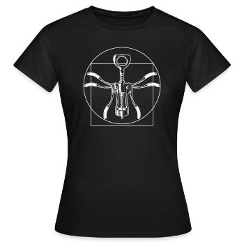 Fête du vin, vin rouge, vin blanc - T-shirt Femme - noir - Devant - AI Model Female 172 dark (172cm)