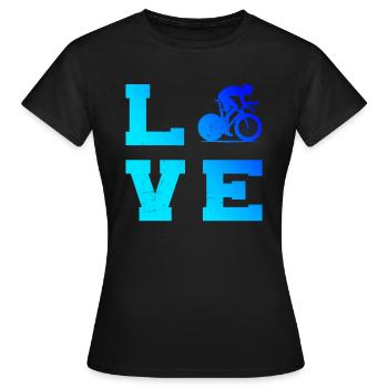 Vélo de route Vélo de route Vélo de route pour femme Vélo de route - T-shirt Femme - noir - Devant - AI Model Female 172 dark (172cm)