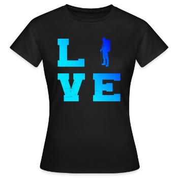Bloc Bloc Grimpeur Bloc Escalade de bloc - T-shirt Femme - noir - Devant - AI Model Female 172 dark (172cm)