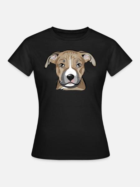 Staffordshire chiot TERRIER - T-shirt Femme - noir