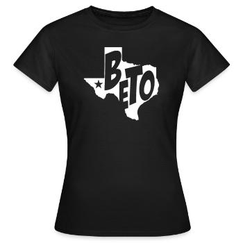 Beto pour le gouverneur 2022 Beto Texas Gouverneur Bet - T-shirt Femme - noir - Devant - AI Model Female 172 dark (172cm)