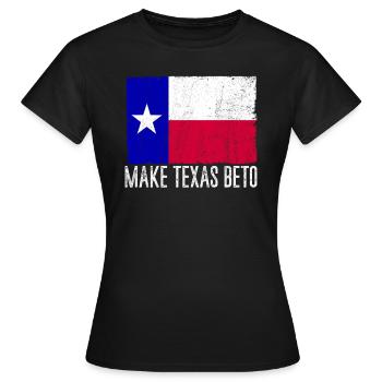 Faire Texas Beto 2022 Texas Flag Beto pour Gou - T-shirt Femme - noir - Devant - AI Model Female 172 dark (172cm)