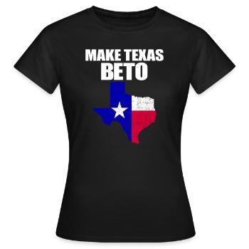 Faire Texas Beto 2022 Texas Flag Beto pour Gou - T-shirt Femme - noir - Devant - AI Model Female 172 dark (172cm)