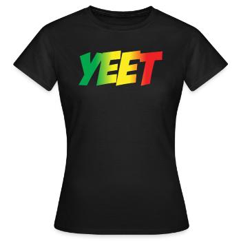Yeet meme yeeted Juneteenth Slang Boys M dchen Y - T-shirt Femme - noir - Devant - AI Model Female 172 dark (172cm)