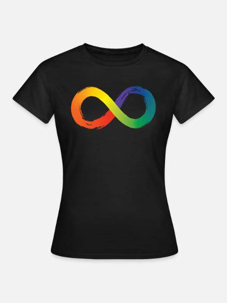 Neurodiversity Infinity Spectrum Autismusbewusstse - Frauen T-Shirt - Schwarz