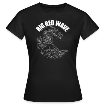 Big Red Wave Vote Republikanische Welle GOP 2024 - Frauen T-Shirt - Schwarz - Vorne - AI Model Female 172 dark (172cm)