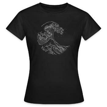 Rote Welle '24 Abstimmung Republikaner 2024 Rote W - Frauen T-Shirt - Schwarz - Vorne - AI Model Female 172 dark (172cm)